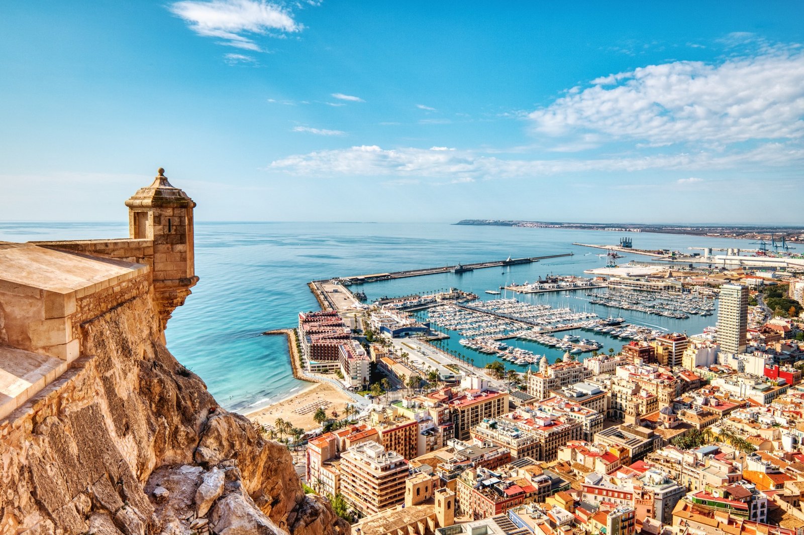 Alicante i zamek Santa Bárbara